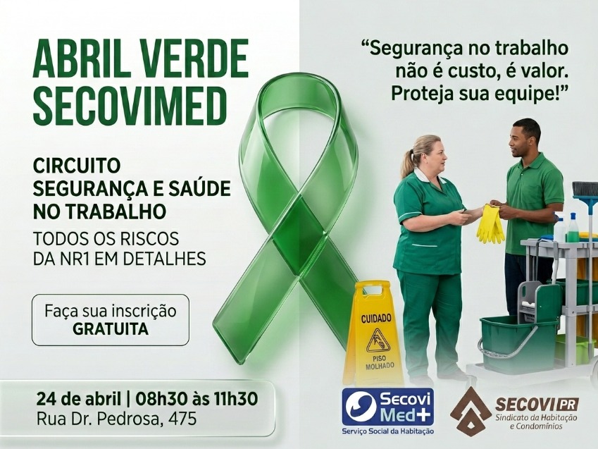 Mês de Conscientização sobre Segurança e Saúde no Trabalho