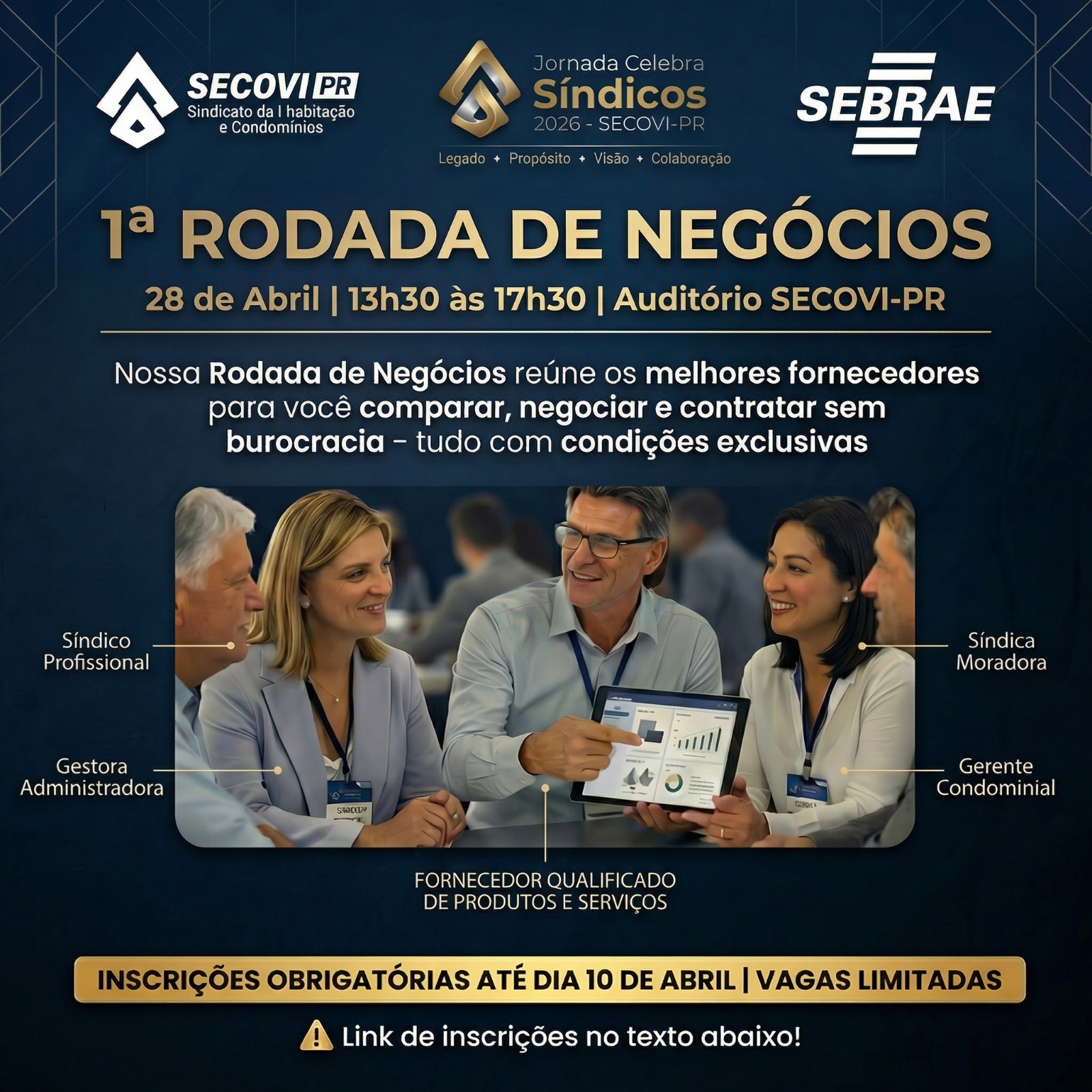 1ª Rodada de Negócios – Jornada Celebra Síndicos 2026